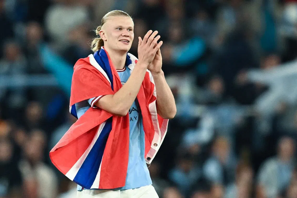 Manchester City's Norwegian striker Erling Haaland has enjoyed an incredible season with 52 goals in all competitions.