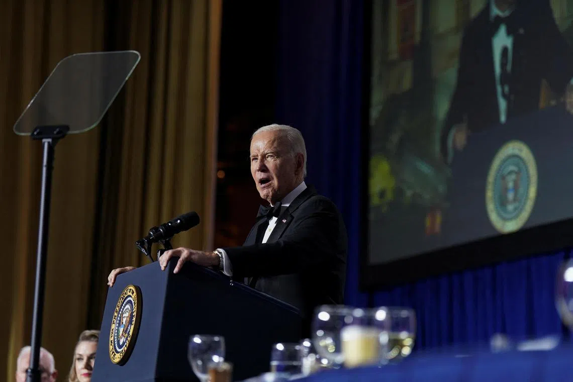 Speaking at the annual White House Correspondents’ Association dinner, US President Joe Biden referenced false conspiracy theories that his 2020 election win was the result of a massive voter fraud.
