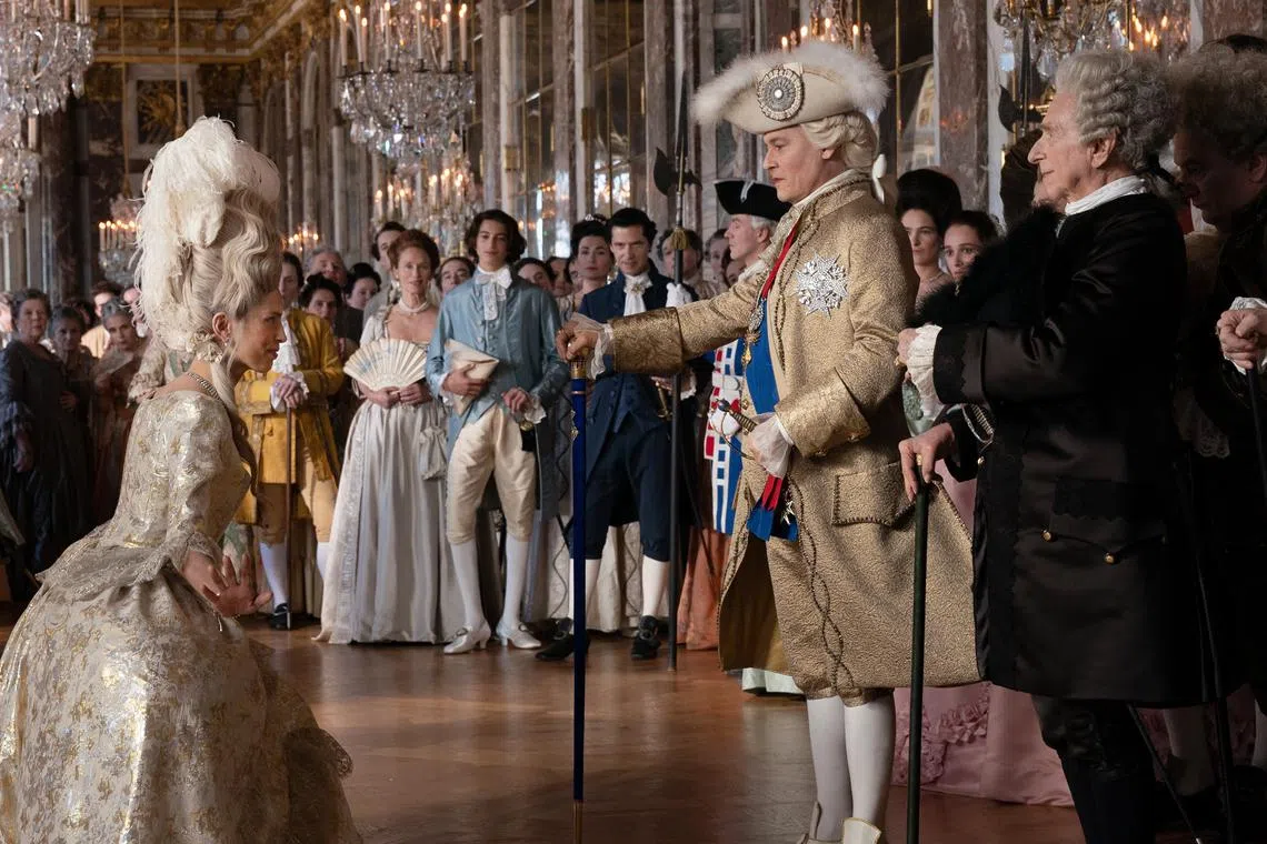 Johnny Depp plays France's King Louis XV in Jeanne Du Barry.