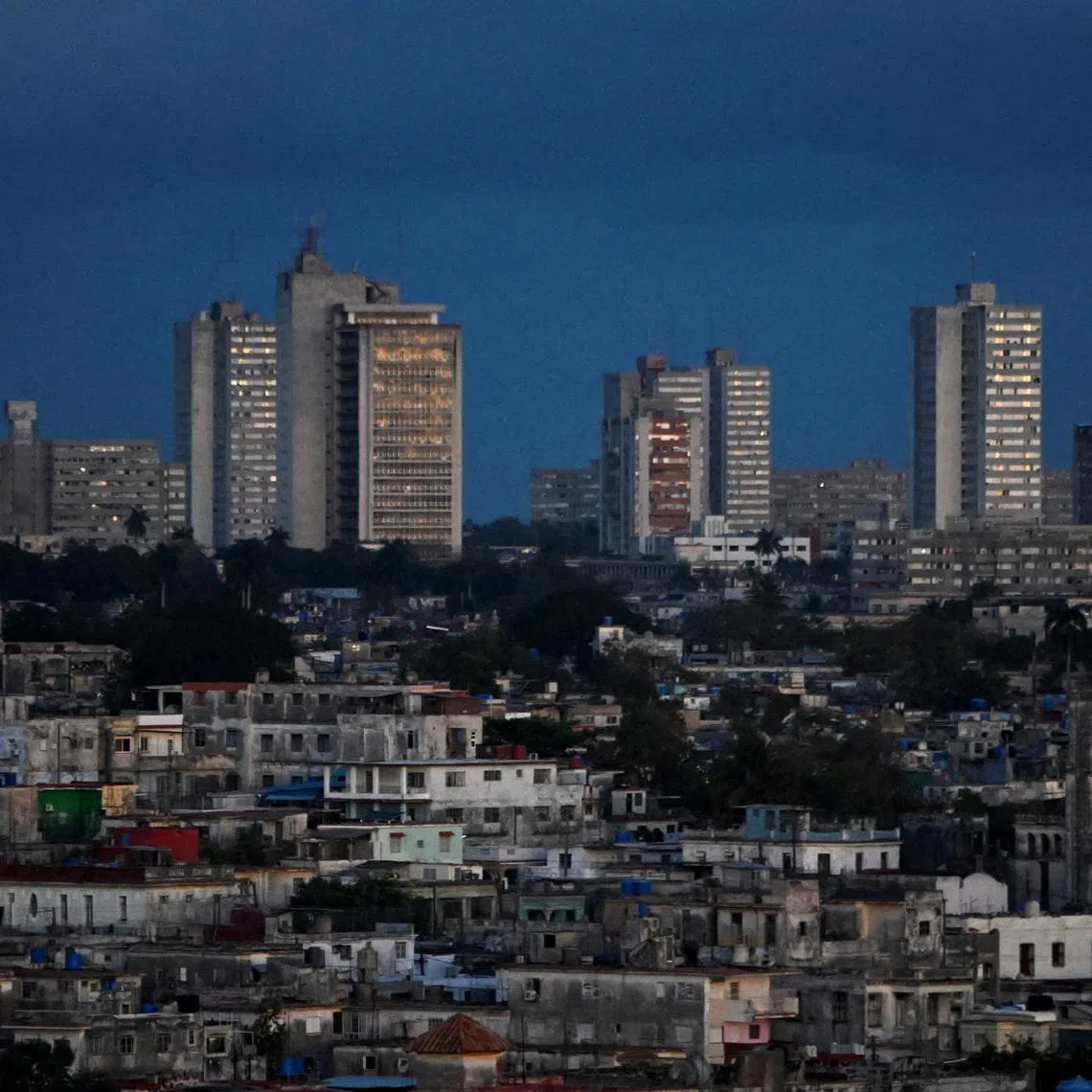 A view of sunrise as Cuba begins efforts to restore power after its grid collapsed for the second time in a week amid a U.S. oil blockade that has dealt a major blow to the island's already ailing energy infrastructure, in Havana, Cuba March 22, 2026. REUTERS/Norlys Perez