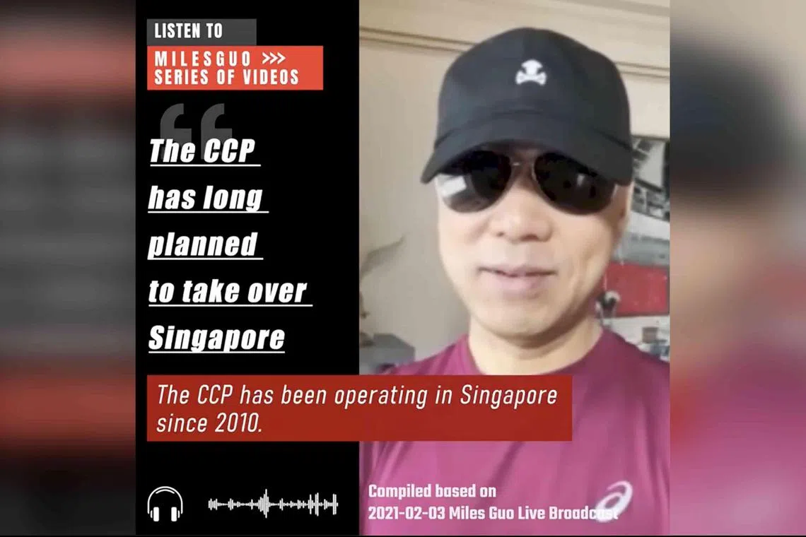 The posts were accompanied by videos of self-exiled Chinese businessman and Communist Party of China (CPC) critic Guo Wengui speaking in Mandarin or occasionally using automated English voiceovers.