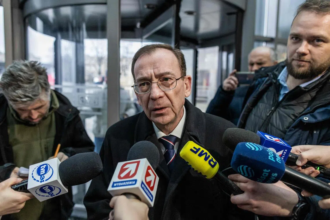 Former internal affairs minister Mariusz Kaminski says he will go on hunger strike over his detention for masterminding a graft case to discredit a high-level politician, a charge he denies.