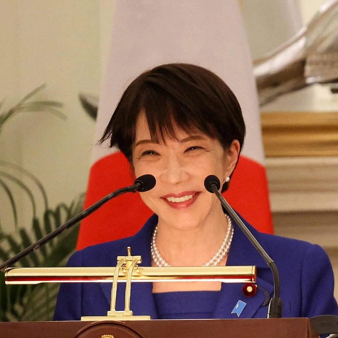 The Jiji Press survey put backing for Japanese prime minister Sane Takaichi’s Cabinet at 49 per cent.