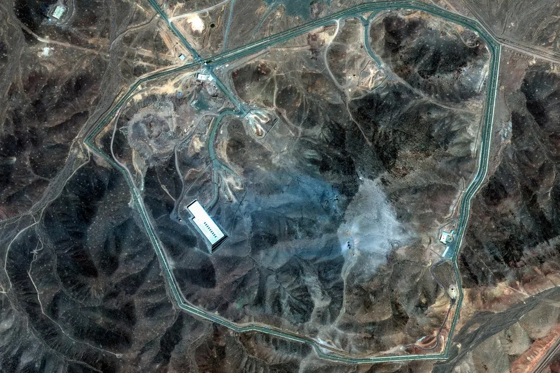 A satellite view shows an overview of Fordow underground complex, after the U.S. struck the underground nuclear facility, near Qom, Iran June 22, 2025. MAXAR TECHNOLOGIES/Handout via REUTERS THIS IMAGE HAS BEEN SUPPLIED BY A THIRD PARTY. NO RESALES. NO ARCHIVES. MANDATORY CREDIT. DO NOT OBSCURE LOGO. TPX IMAGES OF THE DAY