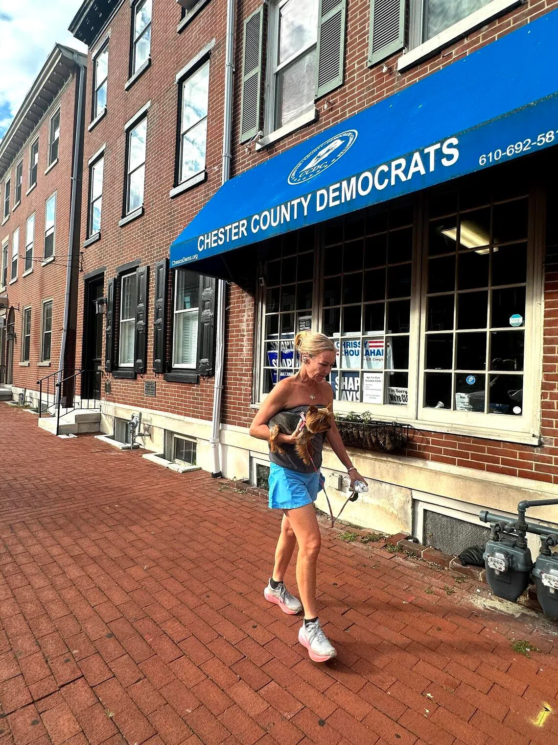 The office of the Democratic Party which supports the campaign of Representative Chrissy Houlahan who is seeking re-election from Pennsylvania’s 6th Congressional District.