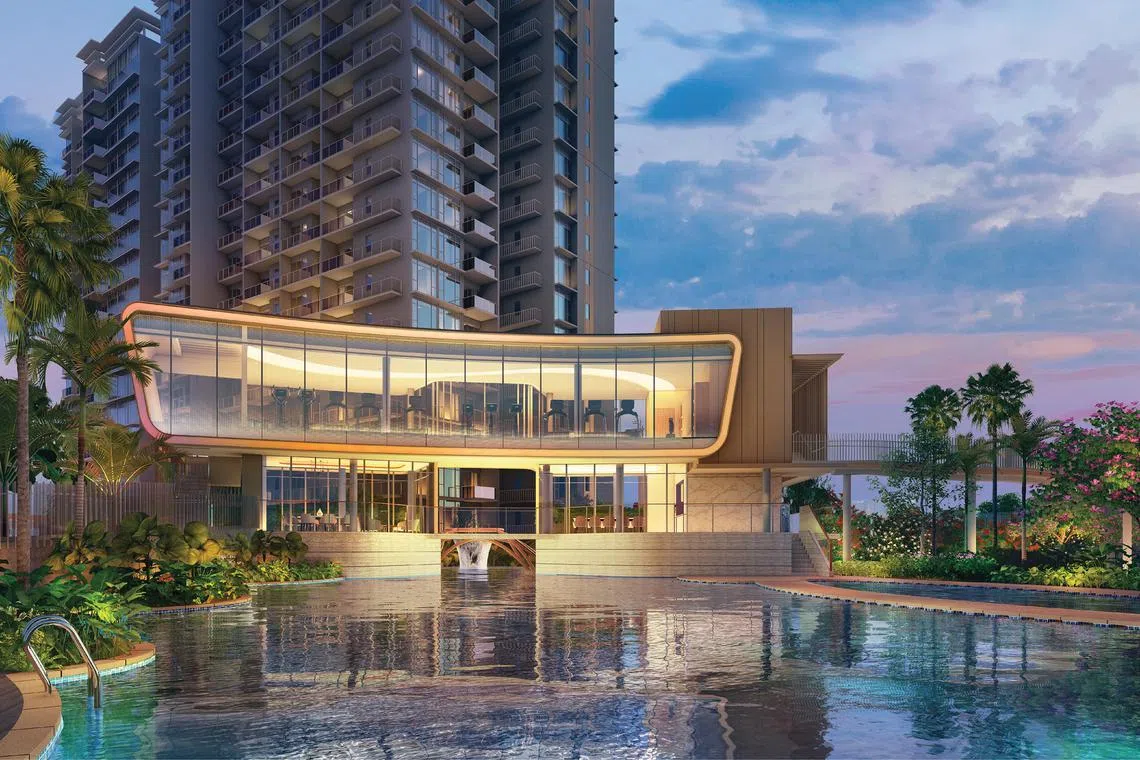 Analysts say that Grand Dunman's location - a two-minute walk from Dakota MRT station and near several popular schools and eateries - likely appealed to buyers. 
