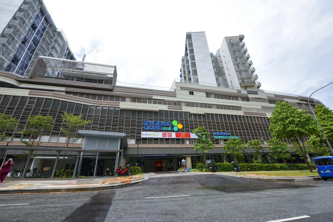 Malls managed by CapitaLand, such as Sengkang Grand (pictured), are designed to be easily accessible and welcoming for seniors.