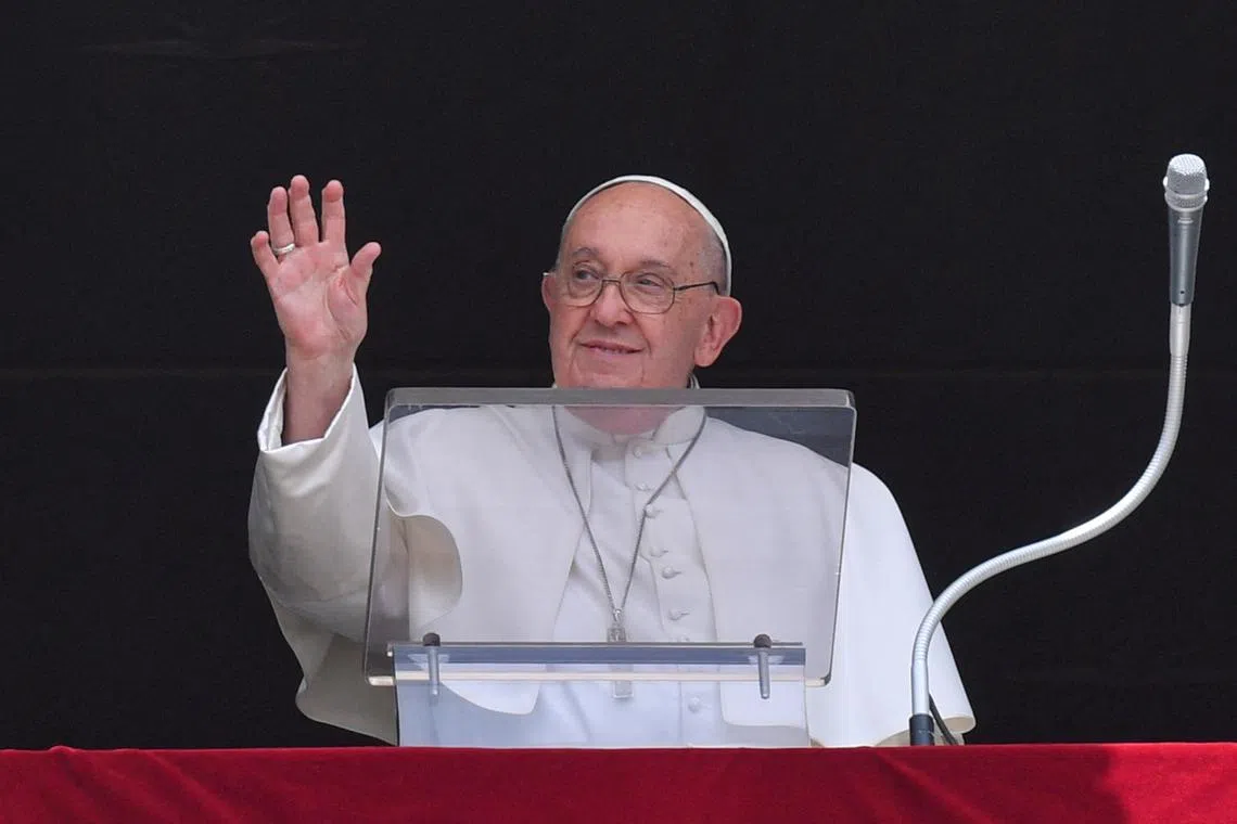 Pope Francis will be in Singapore from Sept 11 to Sept 13.