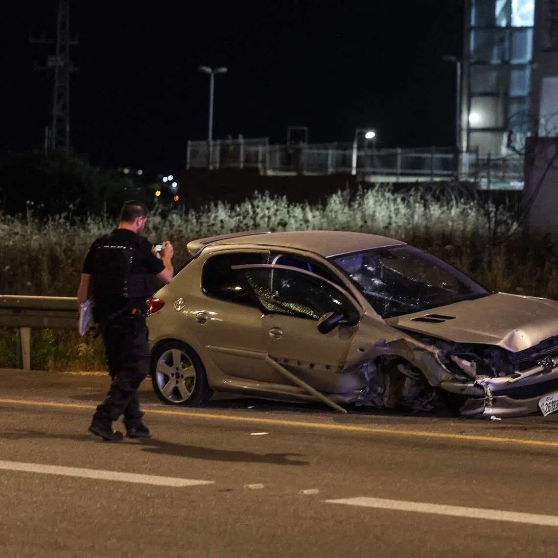 The authorities said that two teenage girls were being treated by paramedics, while the Israel military said the attacker was "eliminated". 