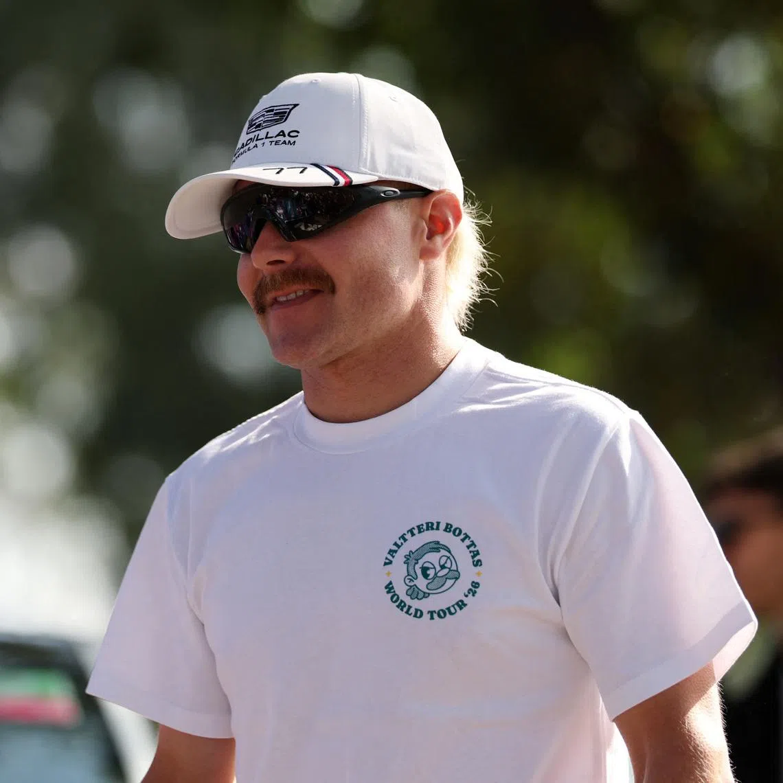 Formula One F1 - Australian Grand Prix - Albert Park Grand Prix Circuit, Melbourne, Australia - March 5, 2026 Cadillac's Valtteri Bottas arrives ahead of the Australian Grand Prix REUTERS/Hollie Adams