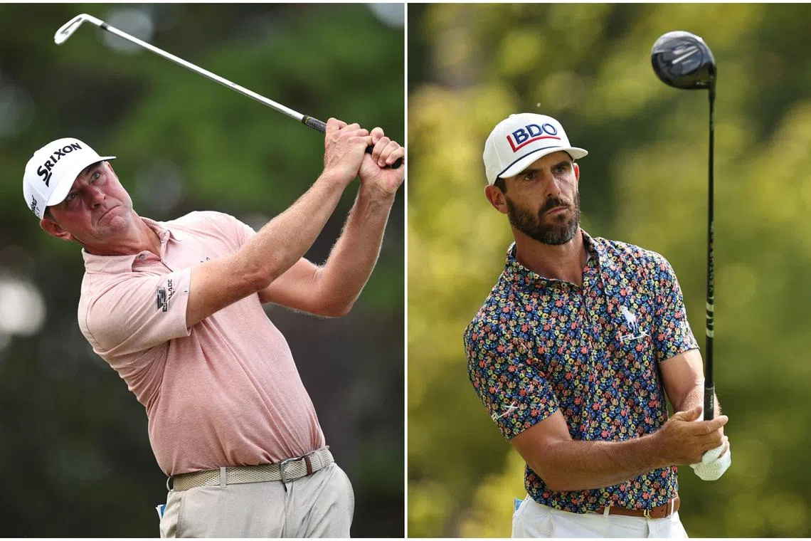 Lucas Glover (left) and Billy Horschel are tied at 18-under 192 entering the final round at Sedgefield Country Club.