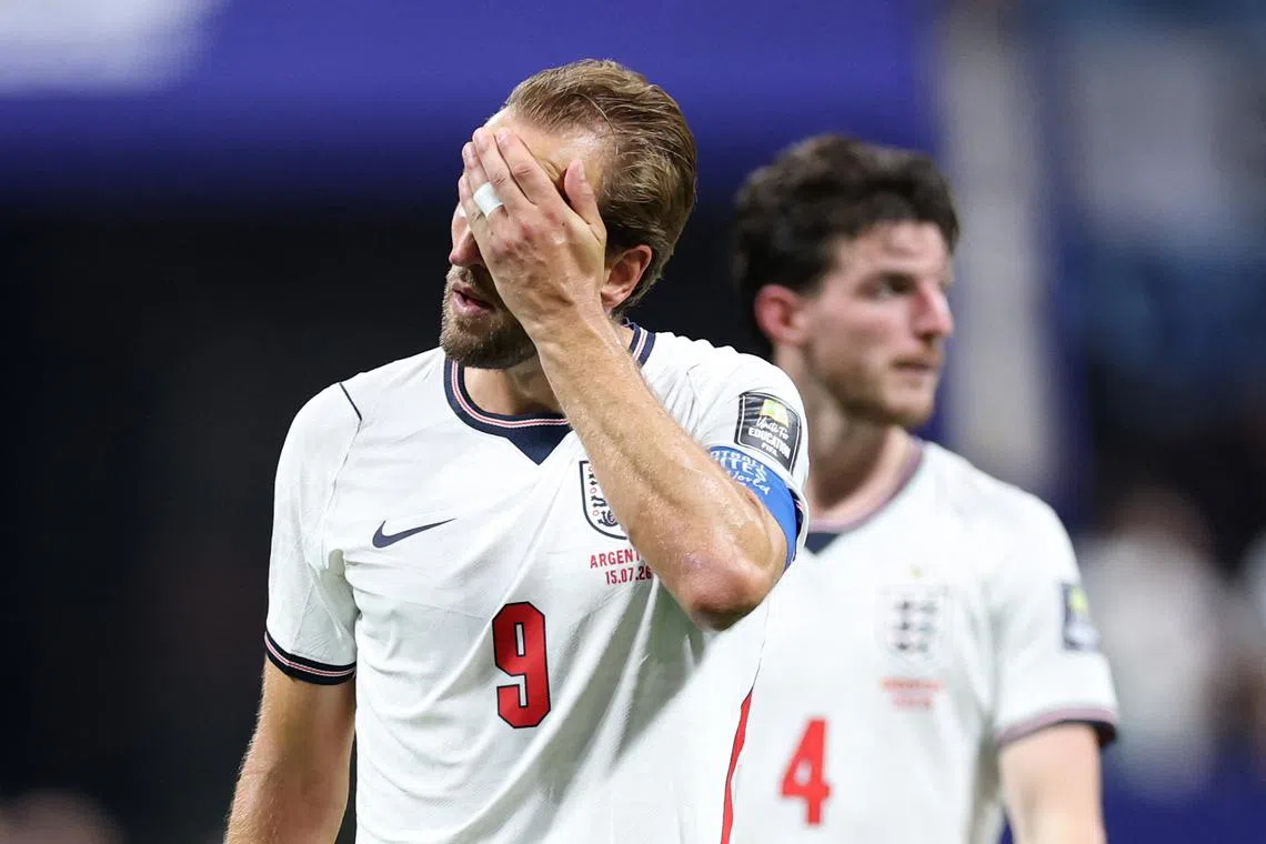 It was the third time since the 2018 World Cup that England have lost a major championship semi-final or final after taking the lead.