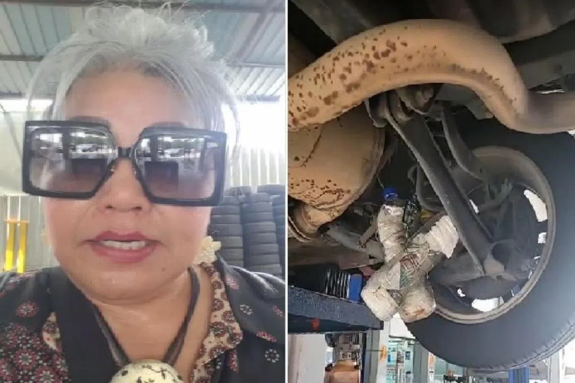 Lawyer and activist Siti Kasim discovered the suspicious object when she sent her car to a workshop for servicing.