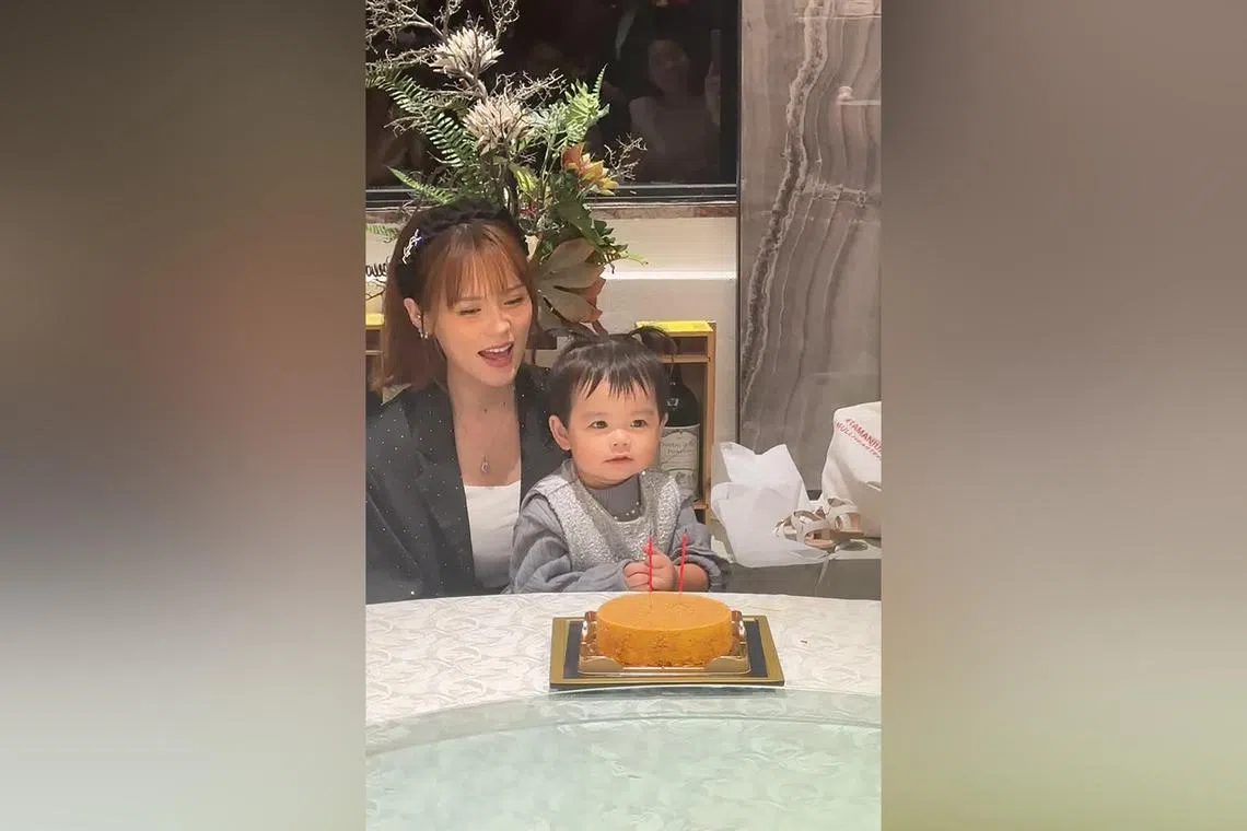 Jayley Woo celebrated her daughter Jan's second birthday on Jan 20.