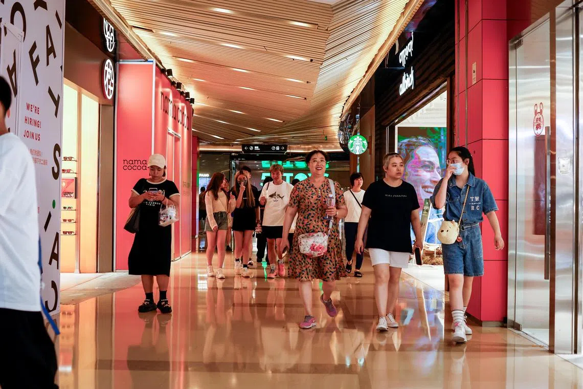 Beijing pledged to boost the household consumption share of GDP to prop up economic growth.