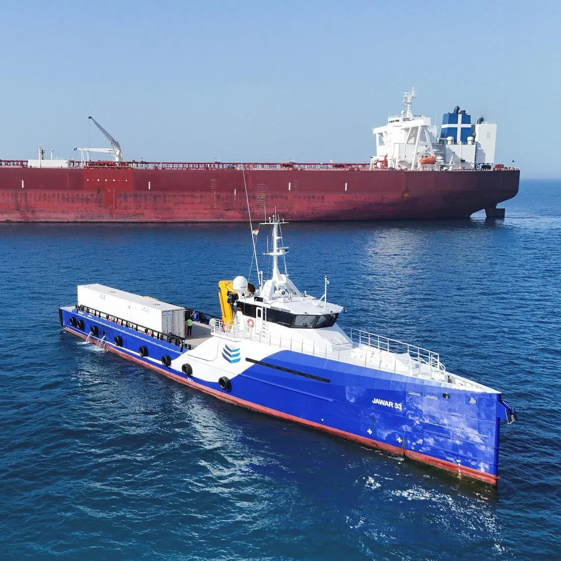 The Malta-flagged tanker Agios Fanourios I arrives in Iraqi waters after sailing through the Strait of Hormuz.

