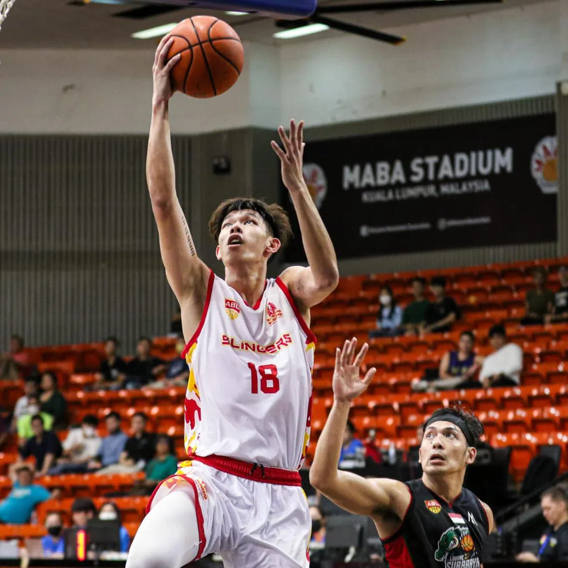 Jackson Mah overcame a rough debut to become a regular starter for the Singapore Slingers this season.