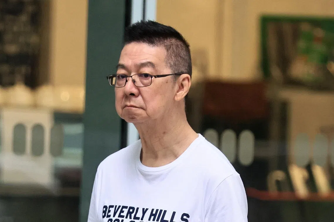 Ambrose Lee, 72, pleaded guilty on Jan 21 to one count of saying words intended to insult the modesty of a person, and one count of outrage of modesty. 