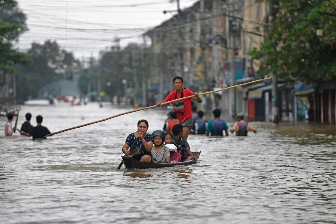 Local authorities reported that 200mm of rain had fallen in the previous 24 hours in Bago, northeast of commercial hub Yangon.