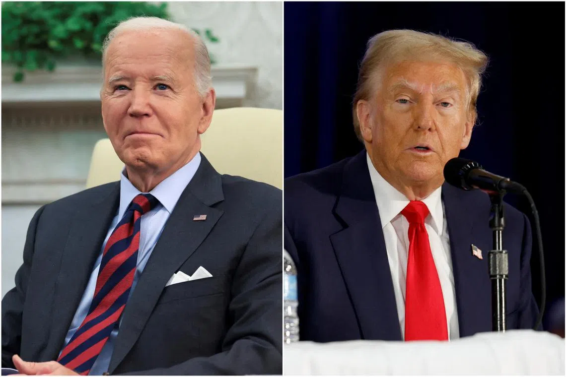 US President Joe Biden said on Oct 22 Republican Donald Trump is a threat to Democracy and should be locked up “politically”.