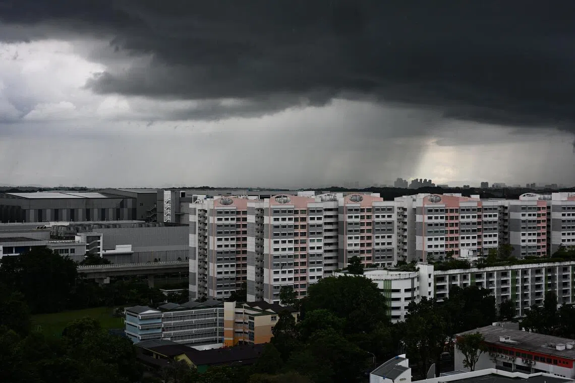 The total rainfall for the first fortnight of March is forecast to be near average over most parts of Singapore.