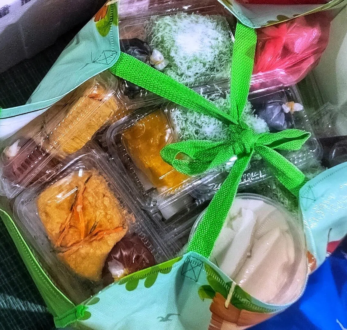 Food that was collected from the Wangsa Maju Ramadan bazaar in Kuala Lumpur on March 11.