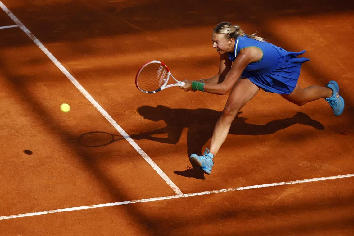 Estonian Anett Kontaveit exited the Australian Open in the second round and has not played since the French Open in May.