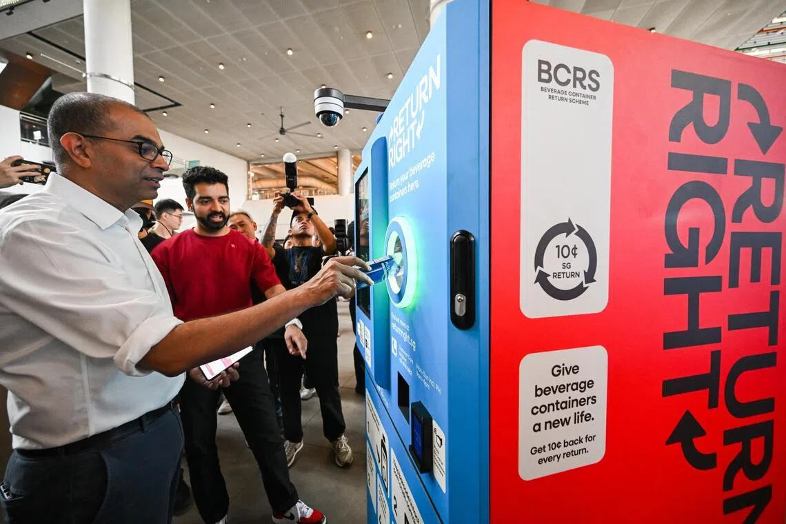 Senior Minister of State for Sustainability and the Environment Janil Puthucheary said that the Government hopes to recover a “significant proportion” of about 1.4 billion containers used annually.