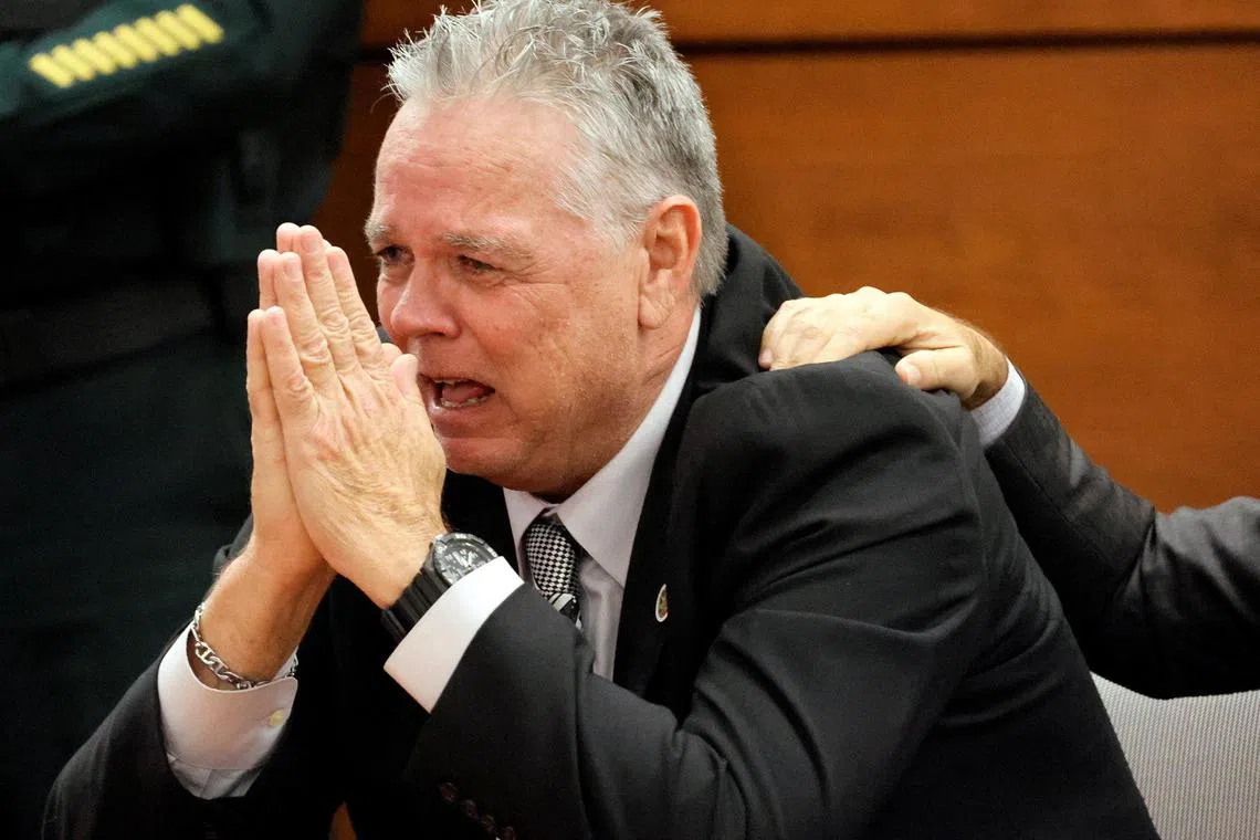 Scot Peterson broke down in tears when the verdict was announced.