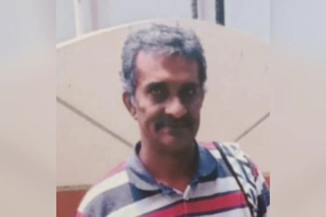 Mr Kumar Ramasamy, 57, was last seen in Sembawang on Nov 23.