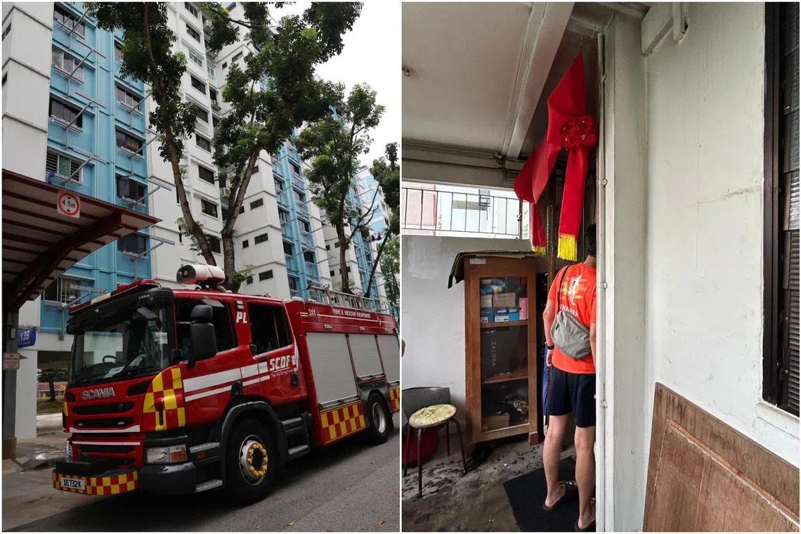 About 50 people were evacuated from Block 139 Yishun Ring Road on Sunday.