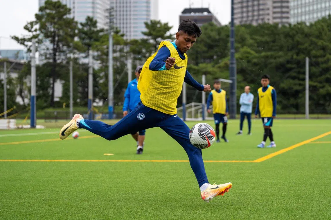dlsoc12 - Lions winger Naqiuddin Eunos has impressed with five goals and four assists in 16 Singapore Premier League games for Geylang International in 2024, leading to his national call-up.

Credit: Football Association of Singapore