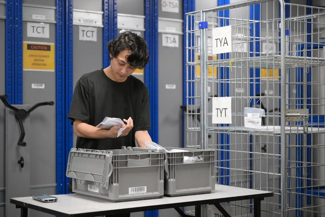 Whether an owner of a found property is located or not, the found items are kept in a restricted access room inside hardened plastic boxes.