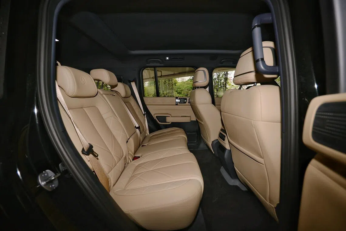 Legroom at the back is sufficient for adults, if not excessively generous.