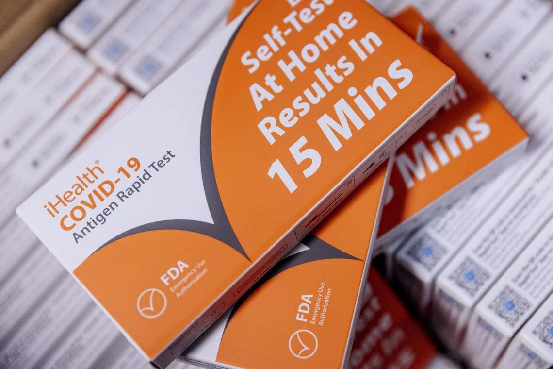 Households will receive four test kits. 