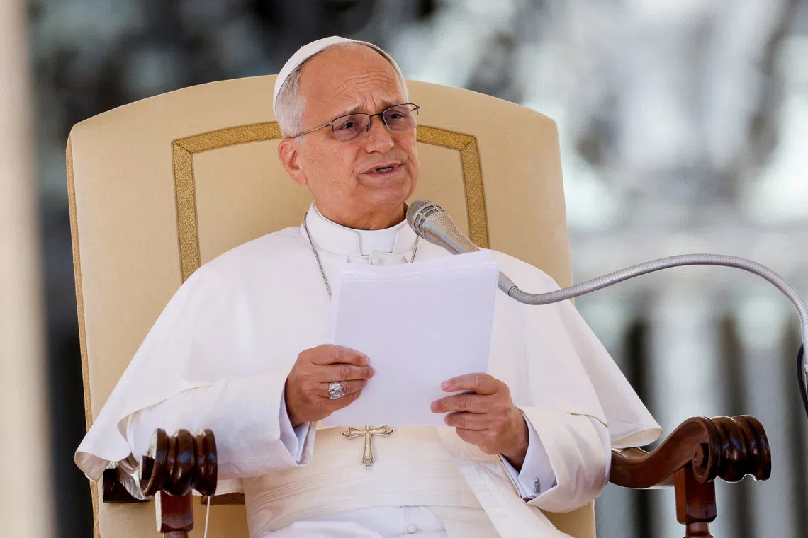 Pope Leo urges global action to help child migrants