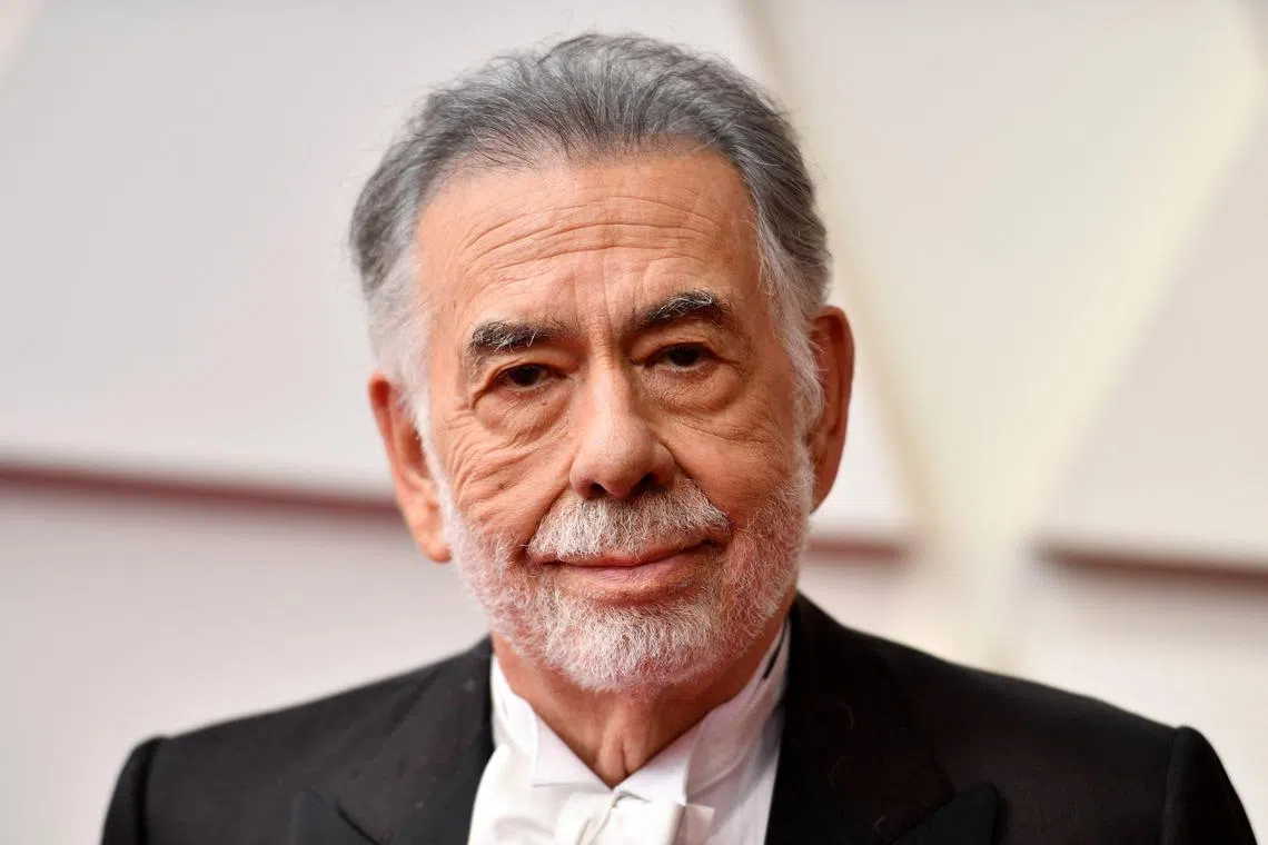 Movies directed by Francis Ford Coppola (above), David Cronenberg and Yorgos Lanthimos will compete for the Palme d’Or at this year’s Cannes Film Festival