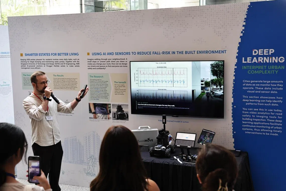 The AI for Cities exhibition by the Urban Redevelopment Authority showcases the uses of AI in planning, building and managing Singapore’s land.