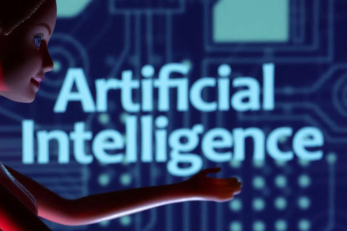 Artificial Intelligence words are seen in this illustration taken March 31, 2023. REUTERS/Dado Ruvic/Illustration/File Photo