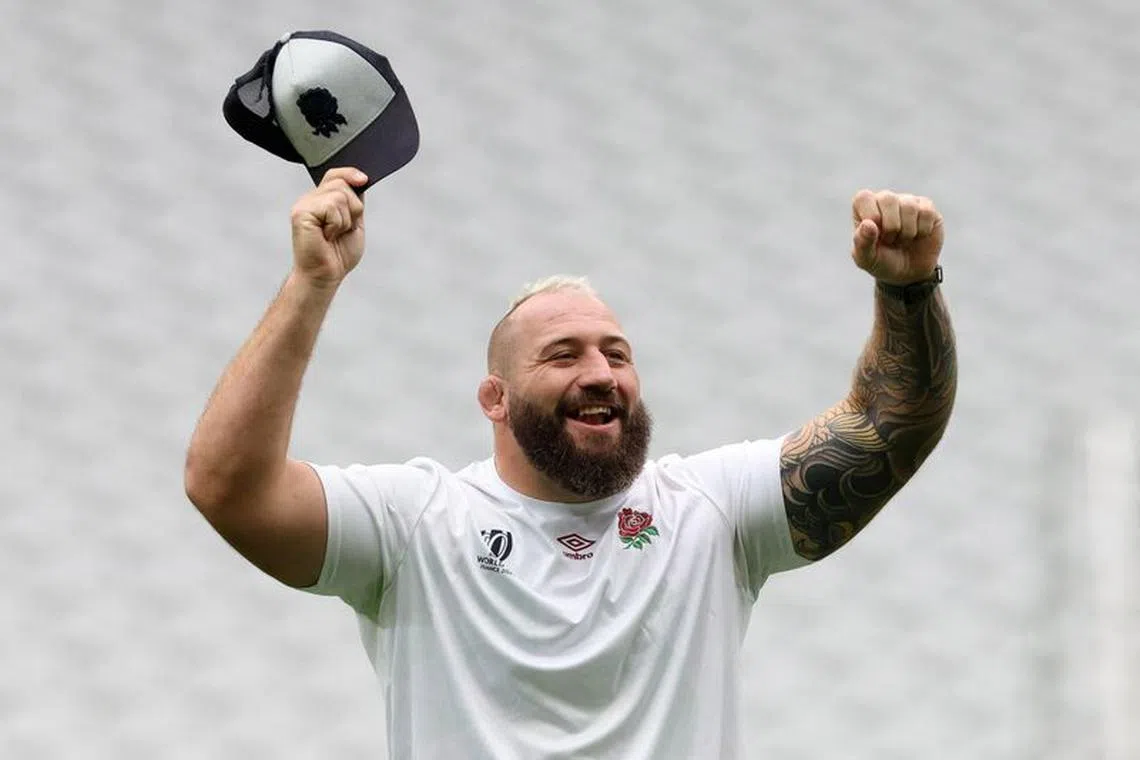 FILE PHOTO: Rugby Union - Rugby World Cup 2023 - England Training - Stade Pierre-Mauroy, Lille, France - September 22, 2023  England's Joe Marler during training REUTERS/Stephanie Lecocq/File Photo