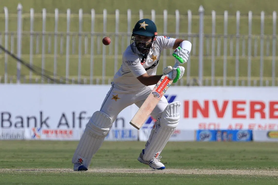 FILE PHOTO: Cricket - Third Test - England v Pakistan - Rawalpindi Cricket Stadium, Rawalpindi, Pakistan - October 25, 2024  Pakistan's Mohammad Rizwan in action REUTERS/Akhtar Soomro/ File Photo
