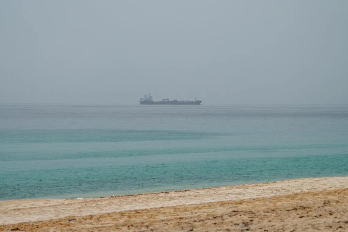 An oil tanker sailing near the Omani coast on June 25.