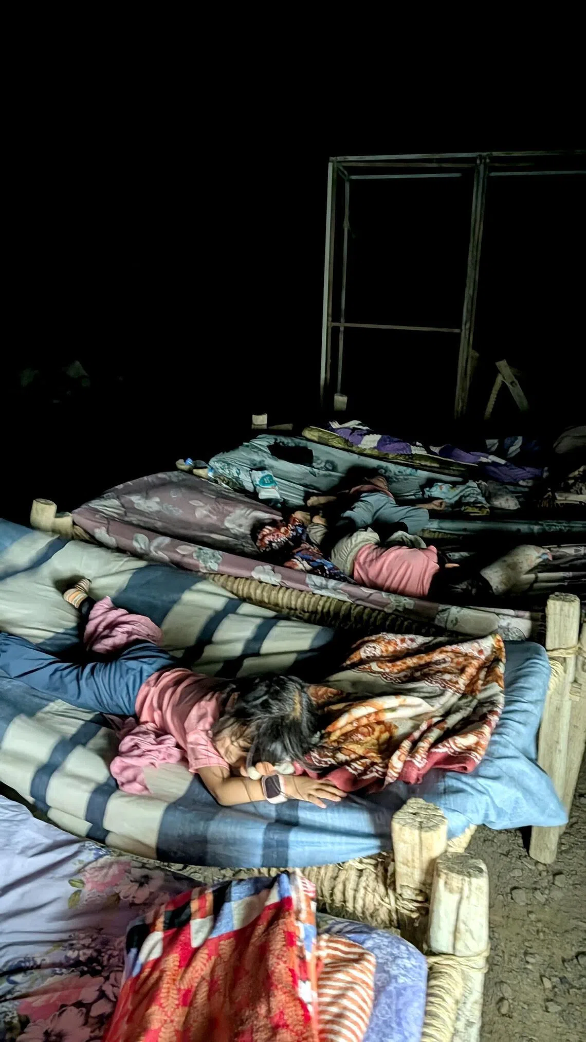 The couple have been pleasantly surprised by how adaptable their children are. All three were able to sleep in rugged, open-air conditions during their tour of the Danakil Depression in Ethiopia.