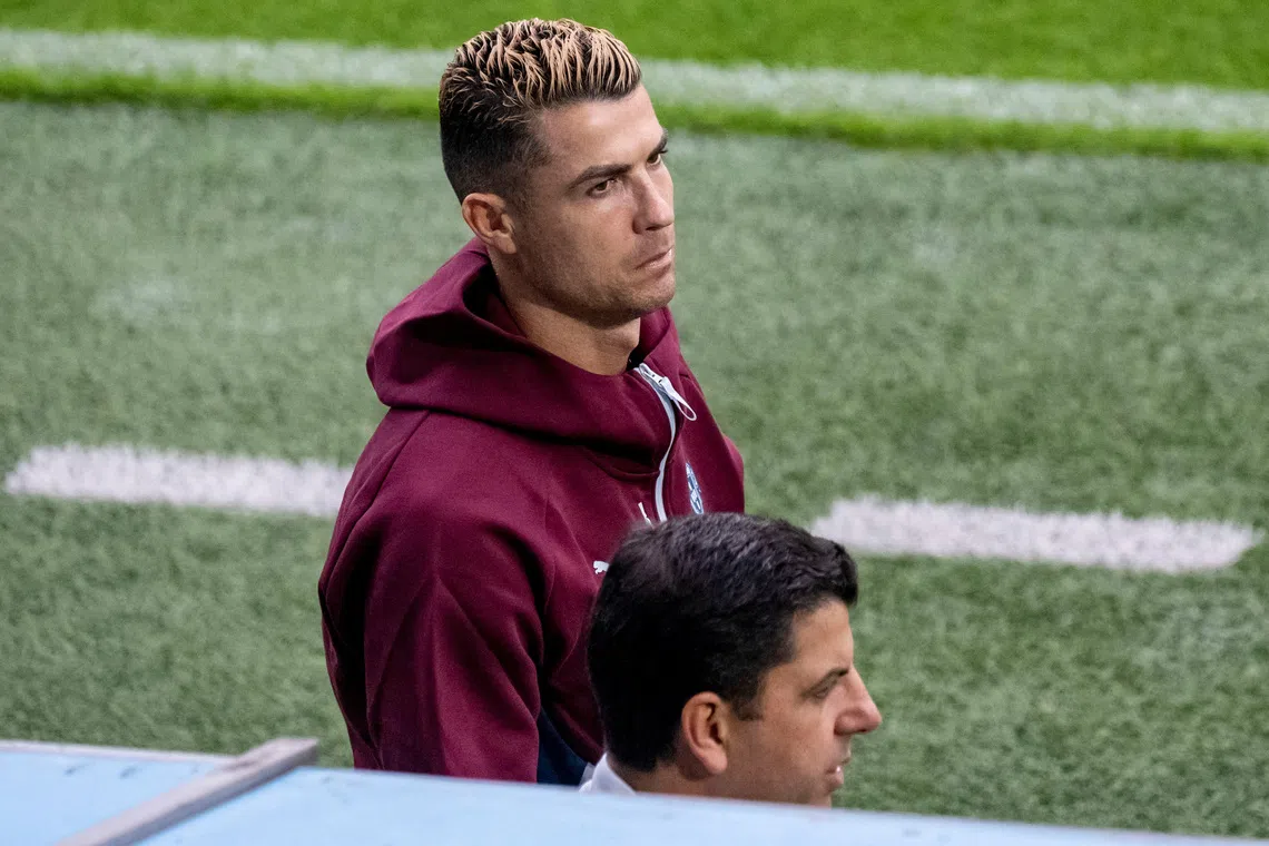 Soccer Football - UEFA Nations League - Group A4 - Portugal Training - Eleda Stadium, Malmo, Sweden - September 29, 2026 Portugal's Cristiano Ronaldo during training  Johan Nilsson/TT News Agency via REUTERS
