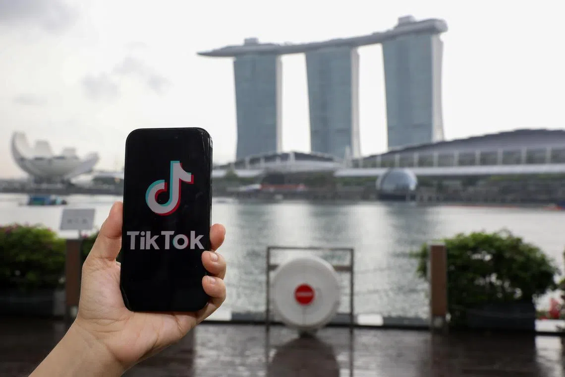 ST20240708_202490799249/kbtik/Luther Lau/Kris Boo CL/
As TikTok faces a potential ban in Singapore, more transparency and engagement in Singapore would help its case. Taken on July 8, 2024 at Central Business District.