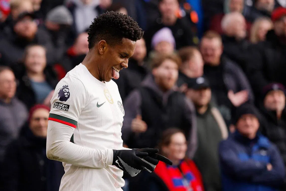 Soccer Football - Premier League - Crystal Palace v Chelsea - Selhurst Park, London, Britain - January 25, 2026  Chelsea's Estevao celebrates scoring their first goal Action Images via Reuters/Andrew Couldridge