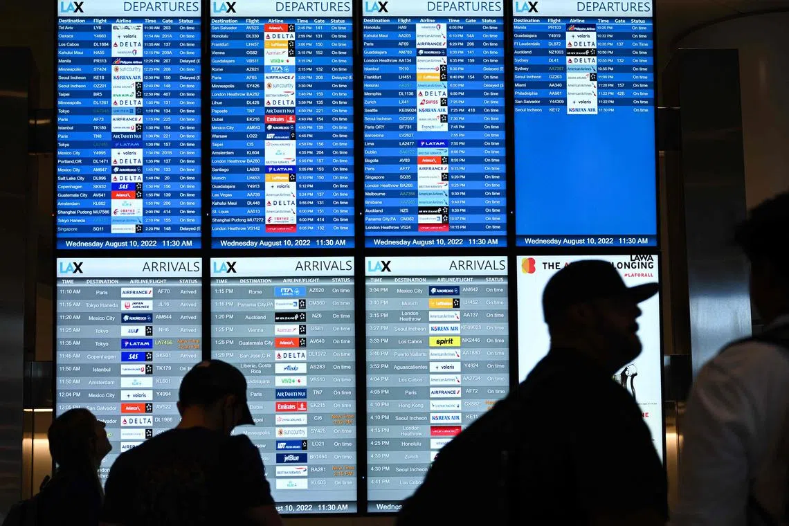 US airlines reported very few cancellations over the holiday travel period.