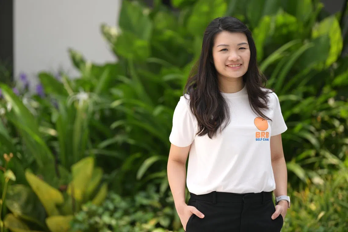 pamoney/ST20231009_202341607079/Ng Sor Luan/Me & My Money interview with Ms Joylynn Tan, 31, co-founder of online mental health platform BRB Selfcare.