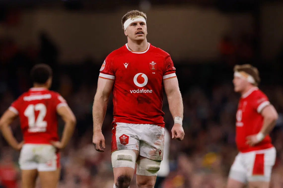 Rugby Union - Six Nations Championship - Wales v Ireland - Millennium Stadium, Cardiff, Wales, Britain - February 22, 2025 Wales' Aaron Wainwright Action Images via Reuters/Andrew Couldridge