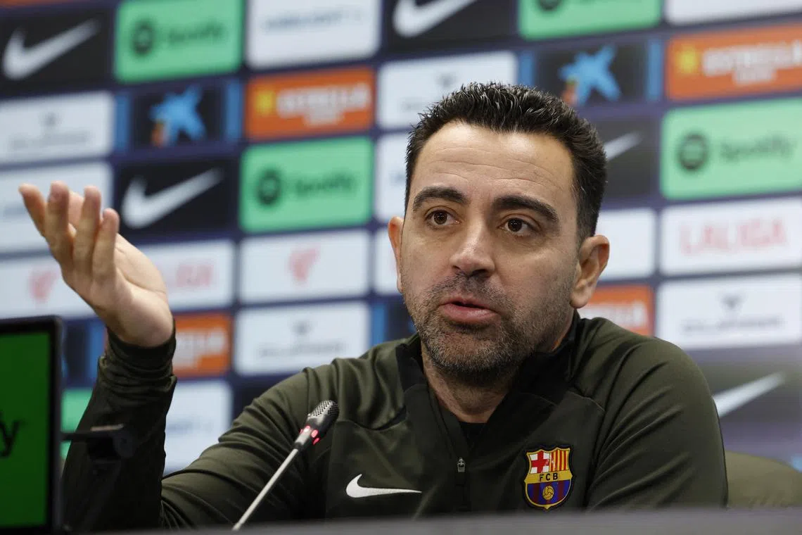 Barcelona coach Xavi Hernandez accused Real of influencing referees with attacks on their TV channel.